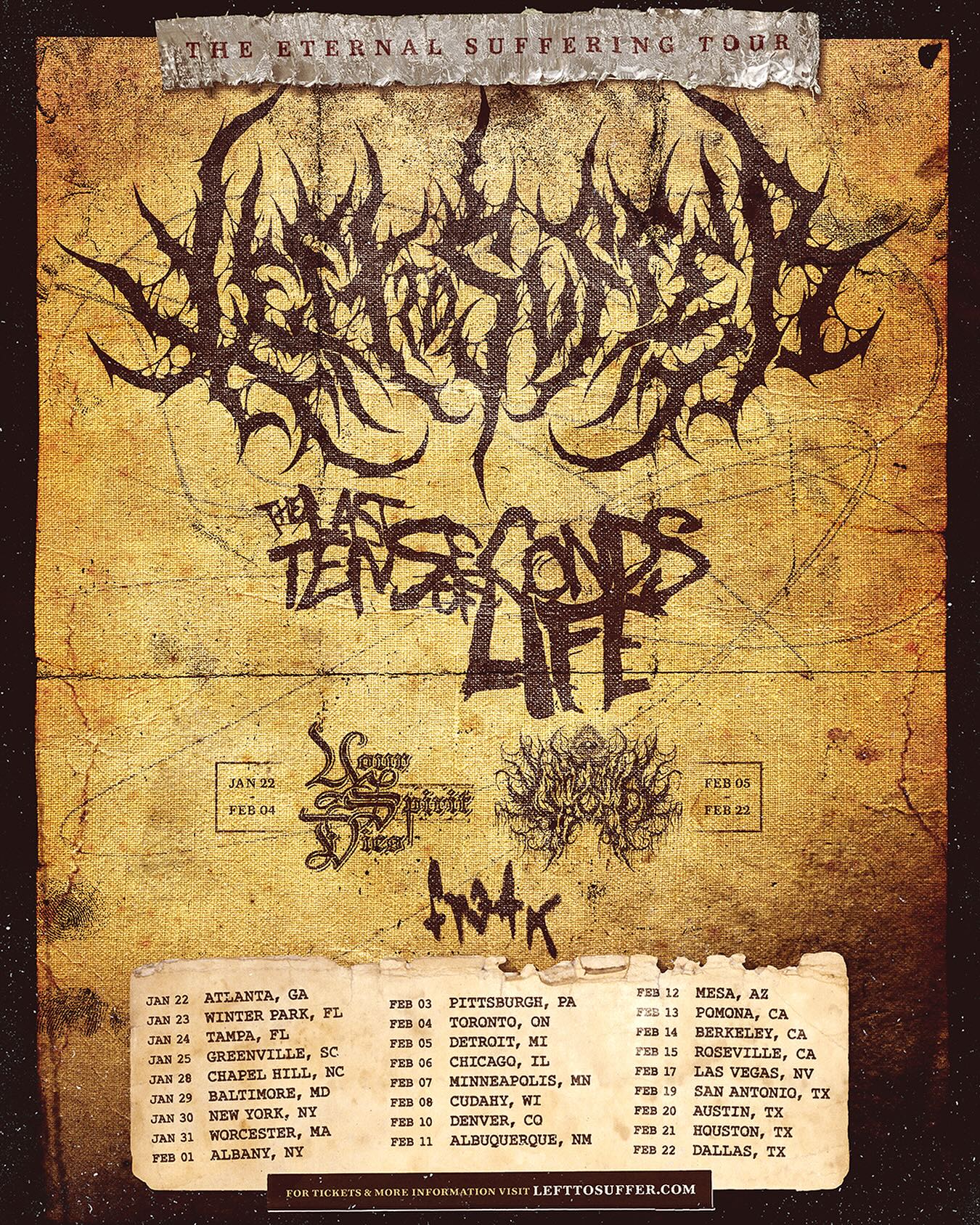 Left to Suffer Tour Poster 2025